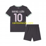 Camisolas de futebol AC Milan Rafael Leao 10 Criança Equipamento 3ª 2024/25 Manga Curta